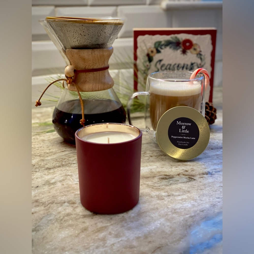 Peppermint Mocha Latte 8oz Candle